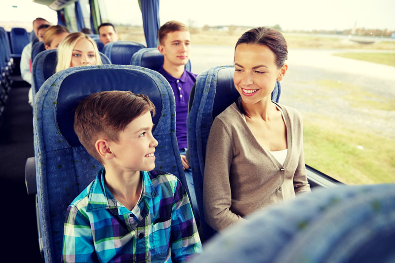 Kelionė autobusu su vaikais